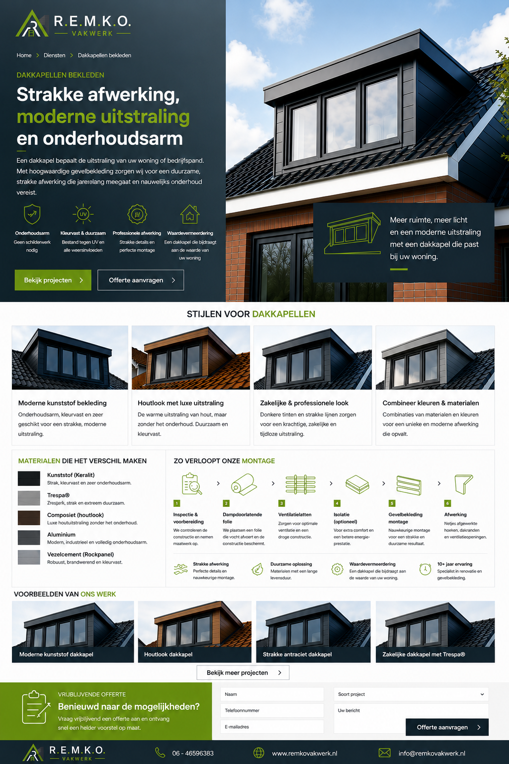 Referentieontwerp Dakkapellen bekleden